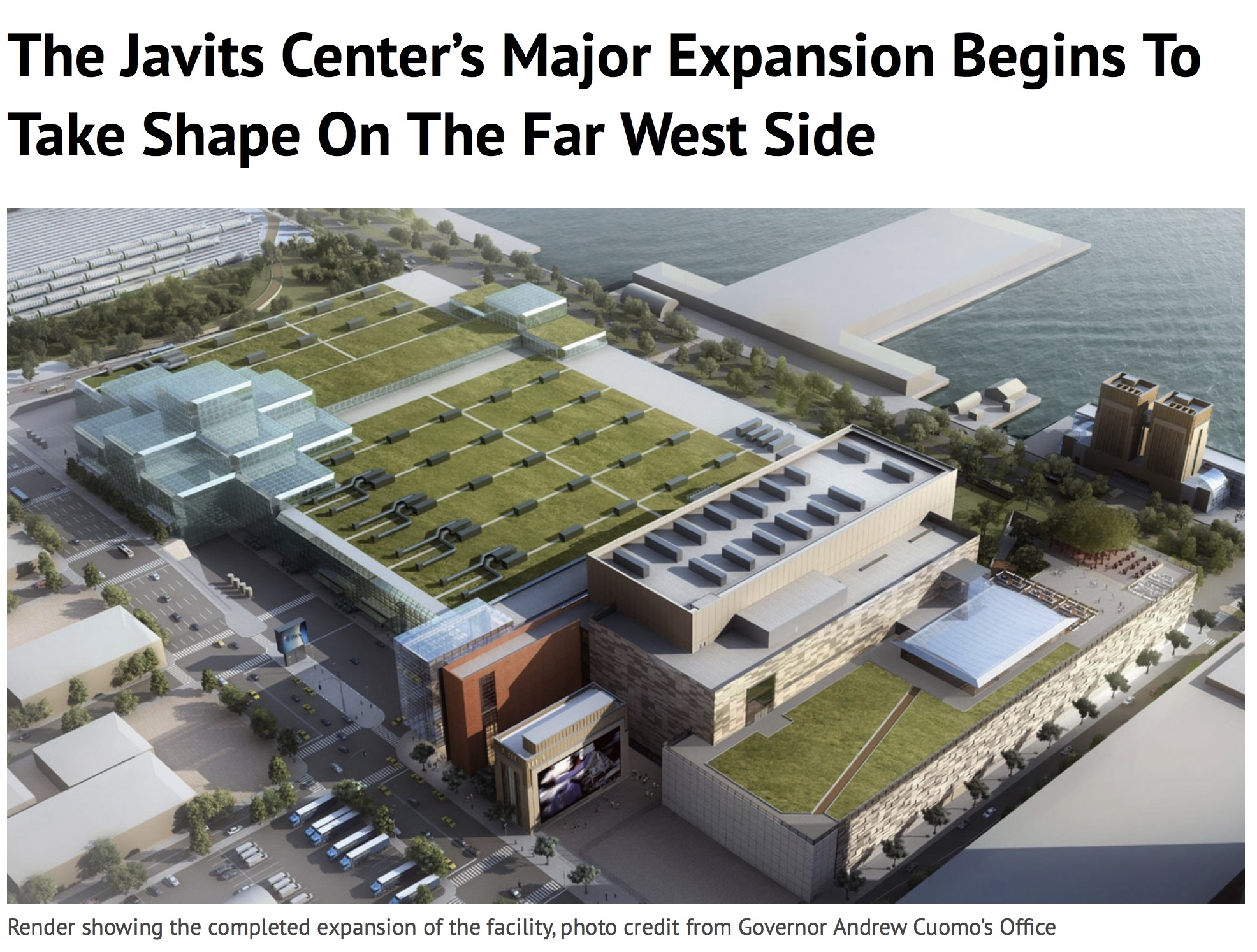 Article on EXPANSION of JAVITS Center the Home of NYCC well worth a read and exciting future for NYCC