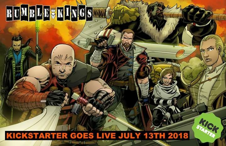 The Kickstarter for RUMBLE KINGS #1 goes live Friday July 13th. Day One backers get an awesome exclusive reward.  .