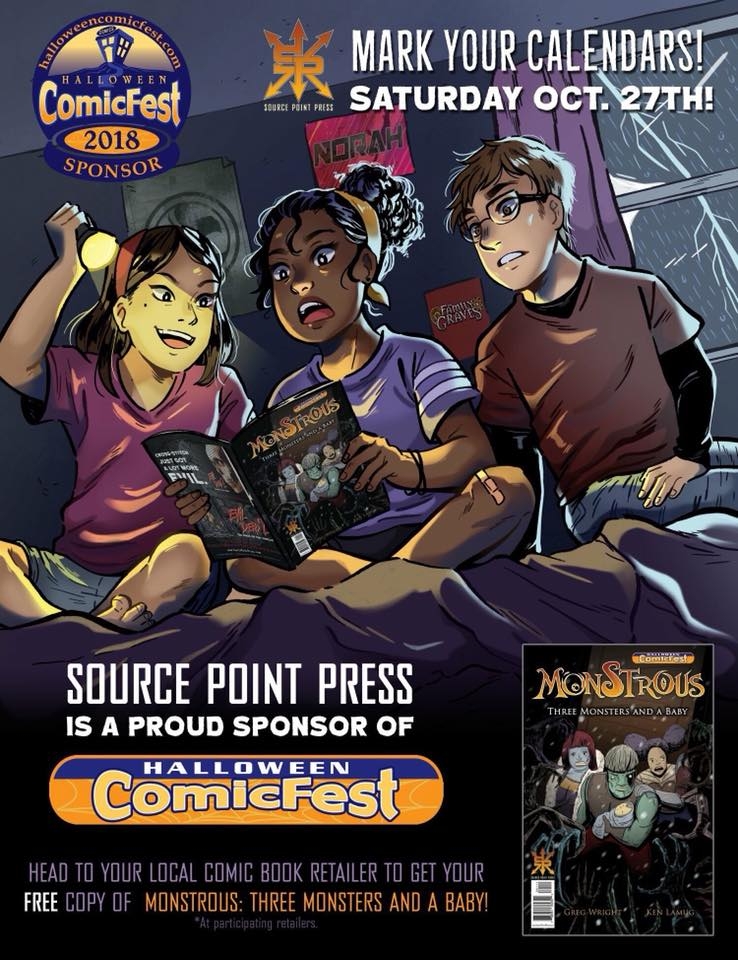This  Halloween Comicfest gets to the Point… Source Point Press Giveaway that is!!