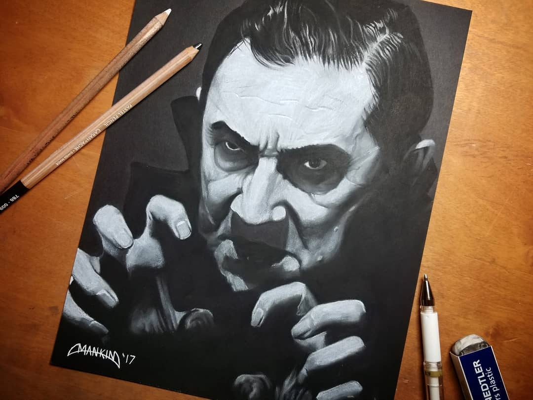 MANKIN ORIGINAL ART FOR SALE:: Bela Lugosi as Dracula