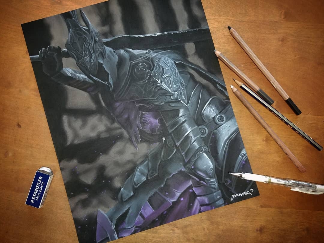 MANKIN ORIGINAL ART FOR SALE:: Artorias the Abysswalke