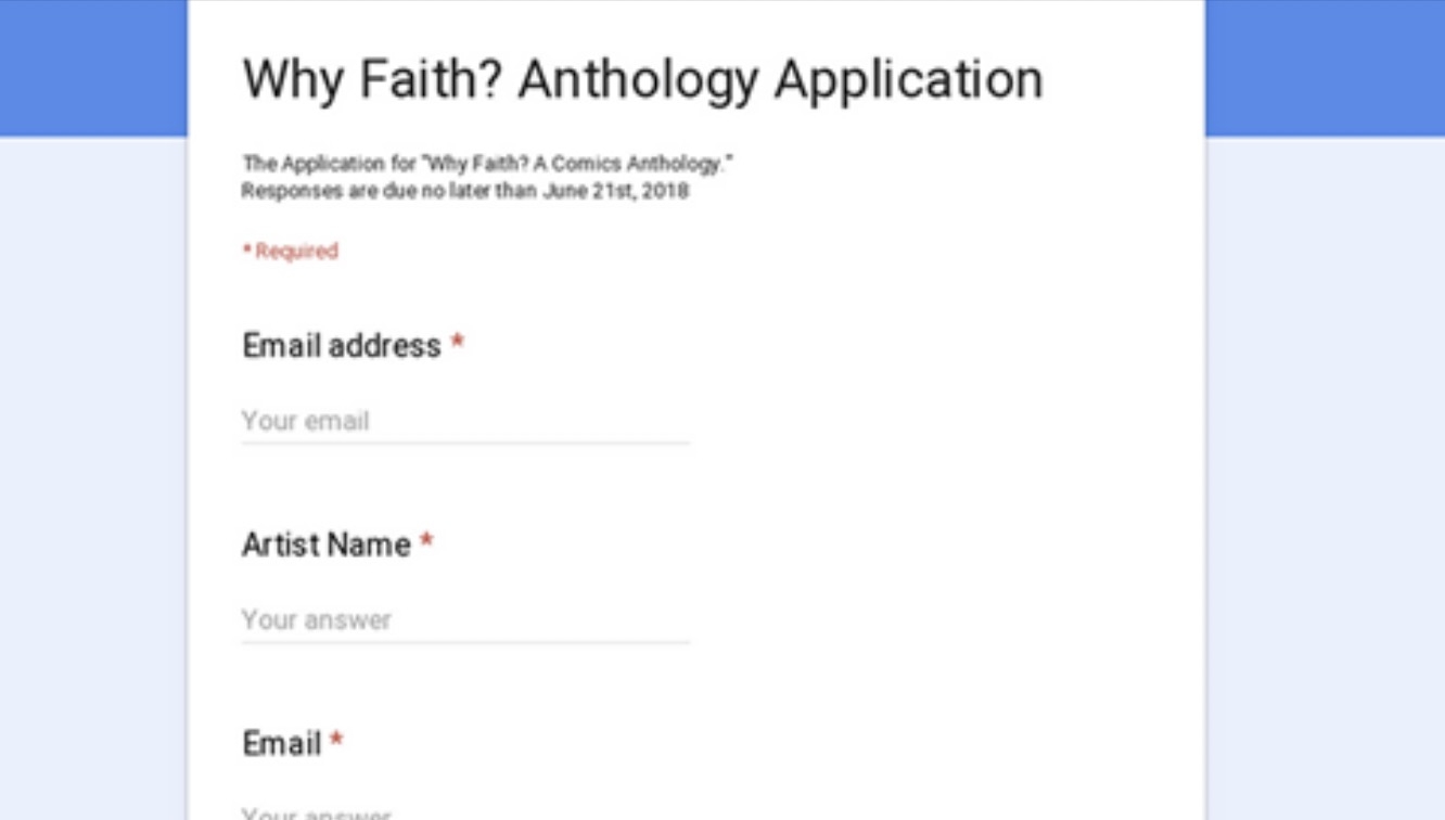 QnA about Faith Anthology