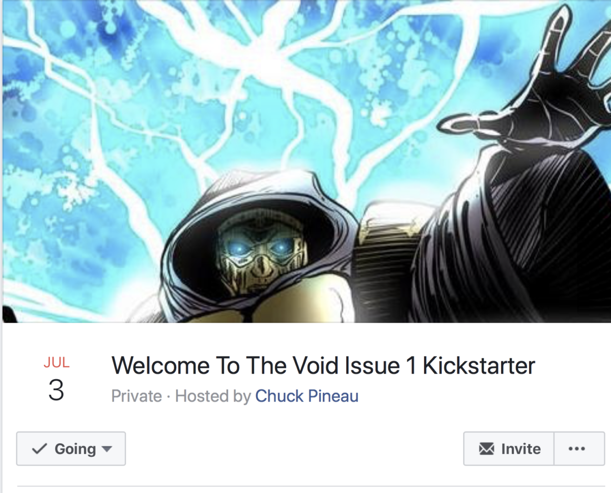 WELCOME TO THE VOID’S KICKSTARTER EVENT PAGE ON FACEBOOK