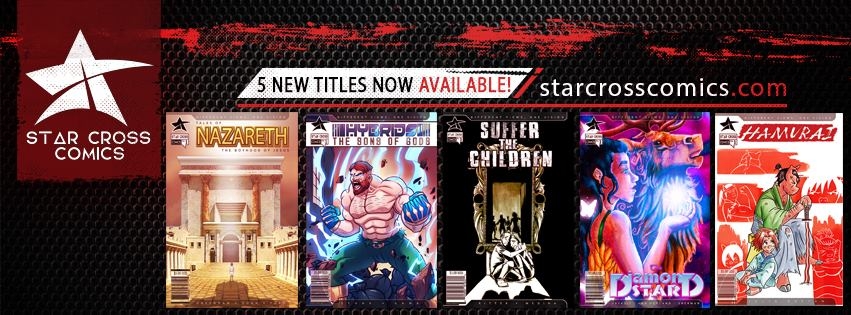 FIVE!!! new titles NOW available to order on starcrosscomics.com