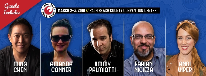 Announcing Comic Con Revolution West Palm Beach guest list and Tickets Sales
