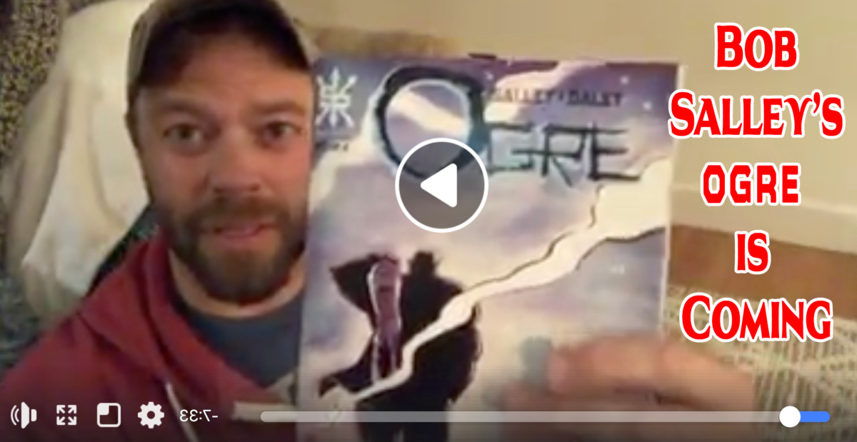 Bob Salley was Live:: ·  OGRE #1 is hitting PREVIEWS world catalog next week… August 1st! with Source Point Press