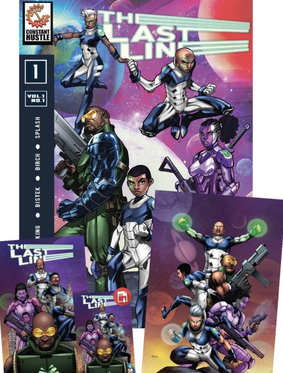 The Last Line #1 In a world where heroes & villains no longer exist, the Sihls family scour the Earth for powers in order to make themselves superheroes