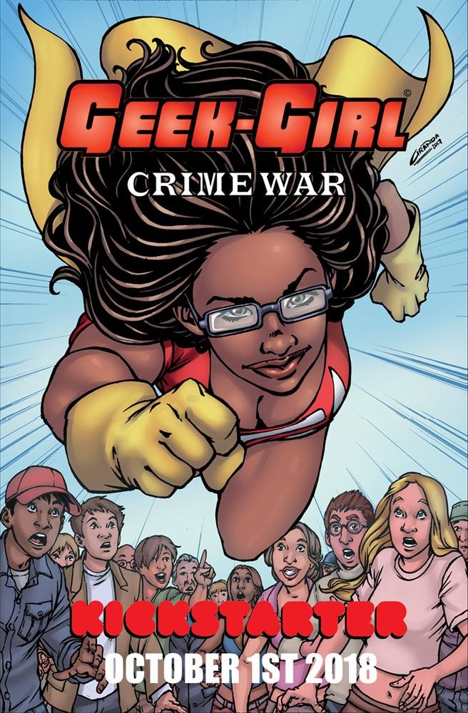 GEEK-GIRL comic book enters a Crime War
