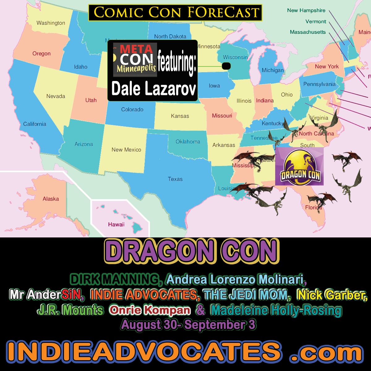 THE COMIC CON HIGHWAY WEEKEND FORECAST:: For A DRAGON of a WEEKEND for Labor Day WEEKEND 35.18