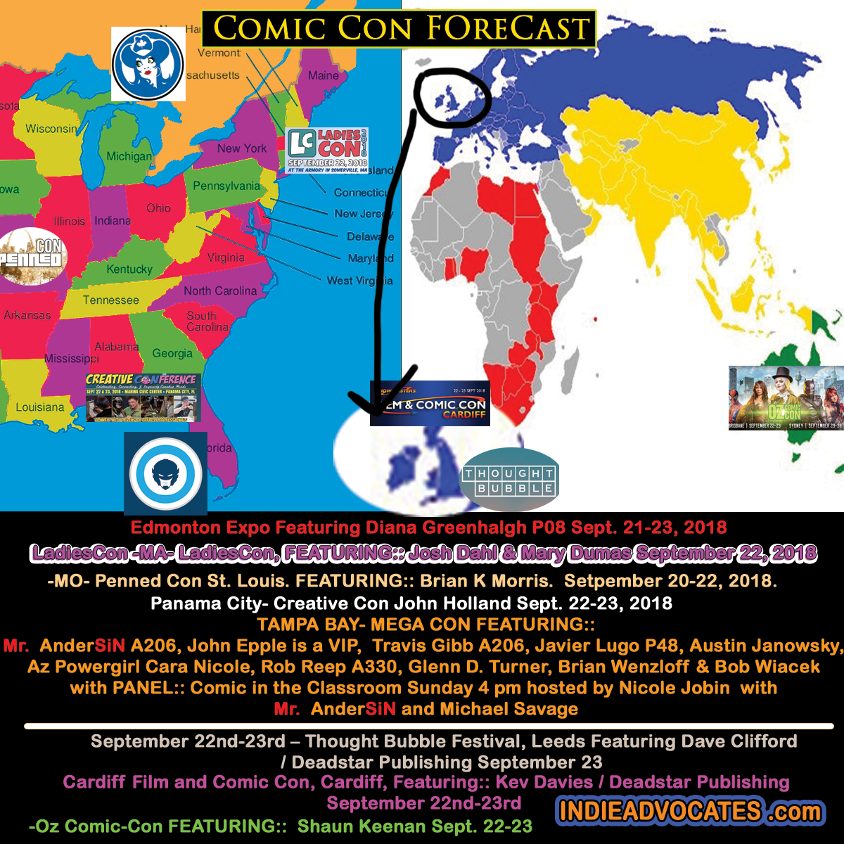 THE COMIC CON HIGHWAY WEEKEND FORECAST:: A MEGA & INTERNATIONAL FORECAST