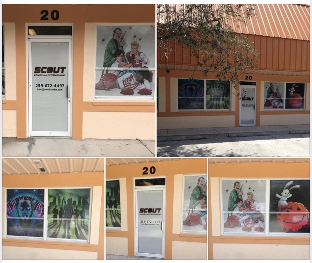 Opening soon… the new bricks and mortar Scout Comics and a Entertainment, Inc. Headquarters in Fort Myers Florida!!