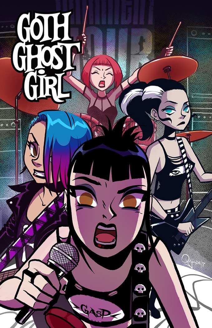 Goth Ghost Girl: Bloodbath comic    She’s back! A comic book about a murdered Goth rock star back from the dead…because rock ‘n’ roll can never die!