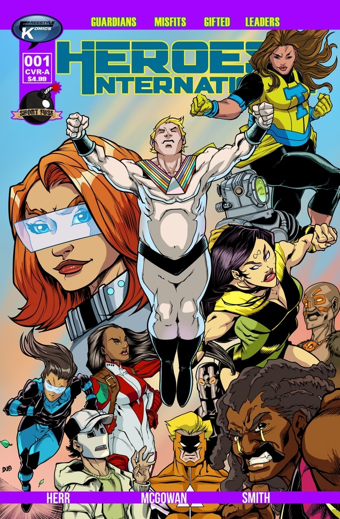 Heroes International – Ongoing Comic Book Series    A comic book featuring a superhero team just like any other popular superhero team from Marvel or DC with one exception…They Suck!  ends 11/10