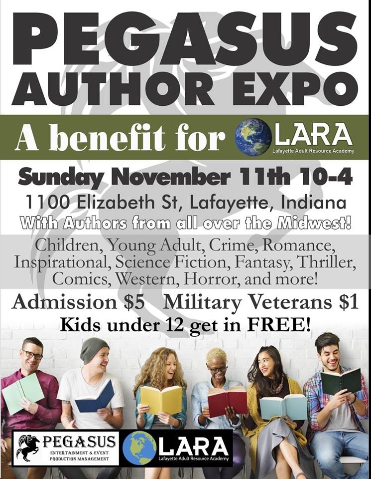 COMIC CON HIGHWAY MIDWEST EXIT:: -IN- Midwest Authors Expo to raise funds for LARA  FEATURING::Brian K Morris, Charles F Millhouse, Cathy Jackson, Lacye Lembcke, Todd Black & More