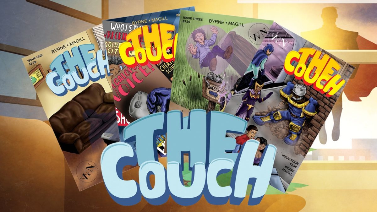 Now FUNDED & off KICKSTARTER:: The Couch Vol 1 Trade Paperback – collecting issues 1 – 4- Great HUSTLE Creative Team