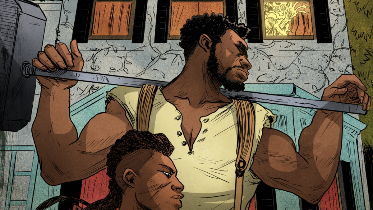 Now FUNDED & off KICKSTARTER:: Is’nana the Were-Spider: The Ballads of Rawhead & John Henry- Congrats Creative Team