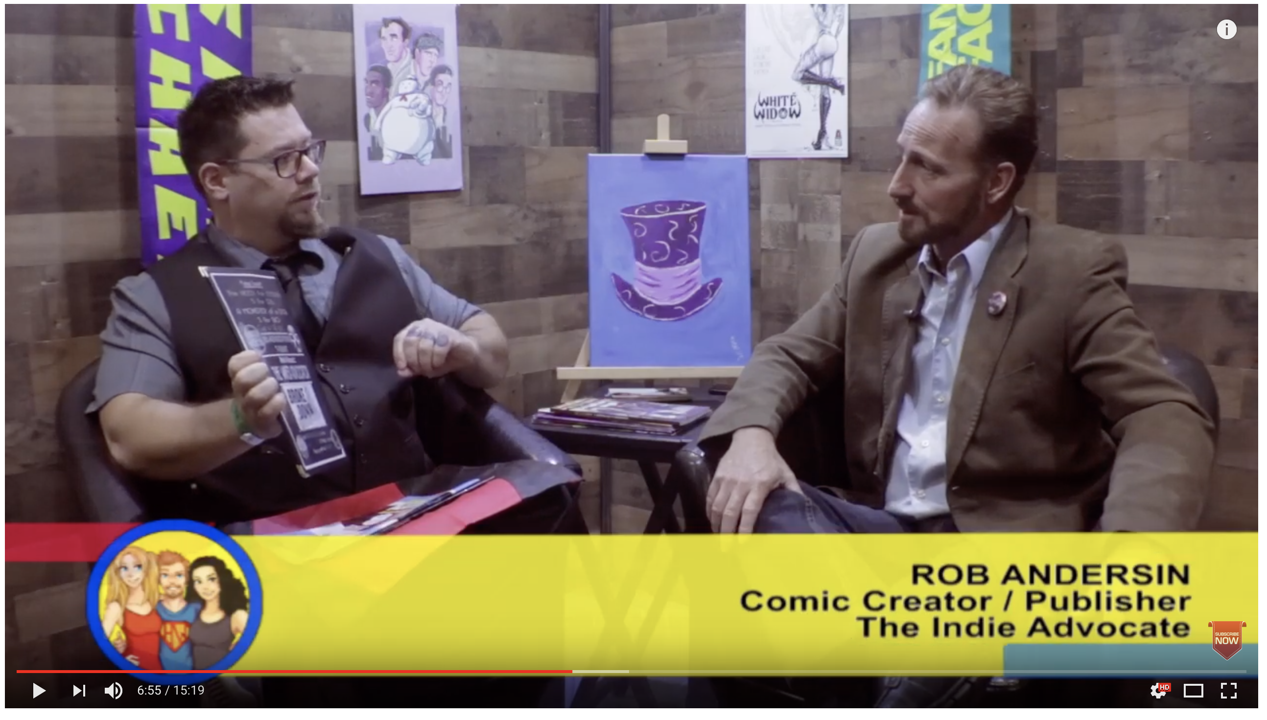 Unboxing the Indie Comics with Indie Advocate Rob AnderSiN: an Interview on the Hangin With Web Show
