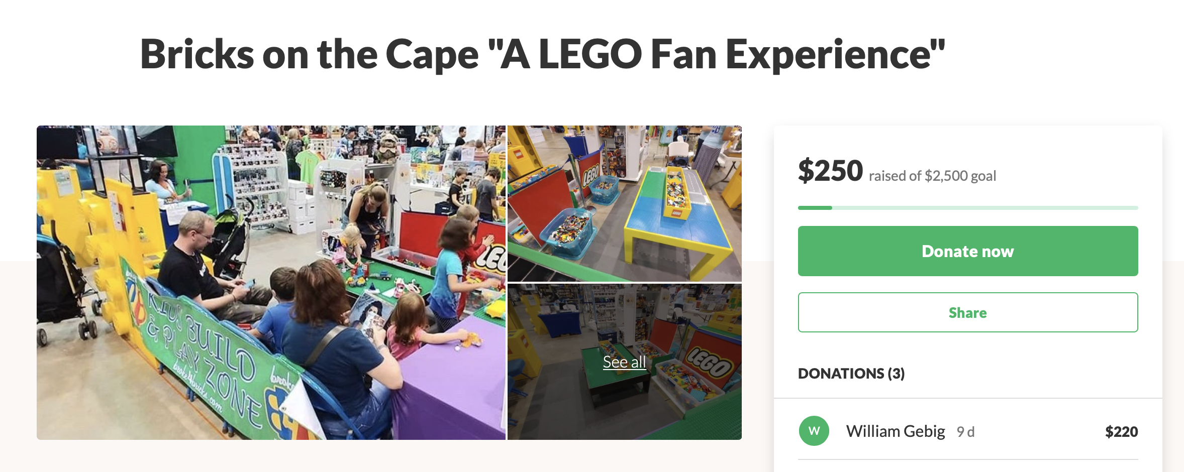 Now CROWDFUNDING ::  Bricks on the Cape “A LEGO Fan Experience”