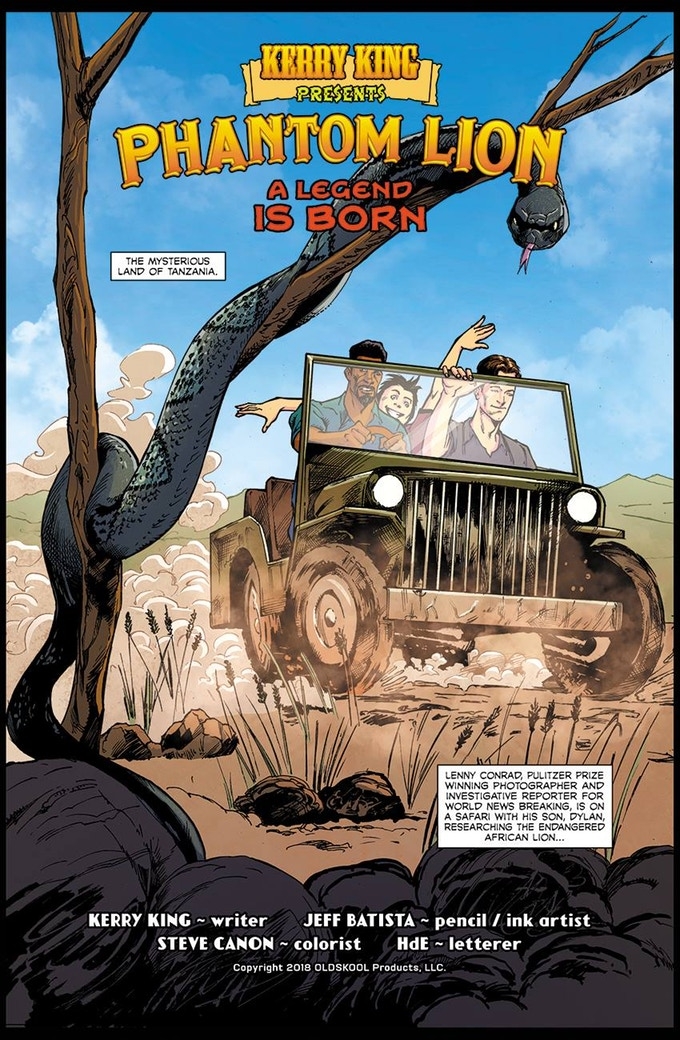 Now on KICKSTARTER :: Kerry King presents  Phantom Lion Issue #1 Comic Book