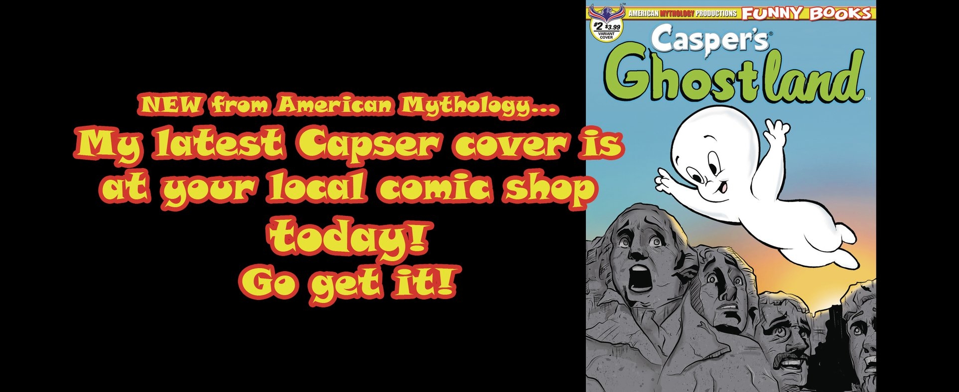 Jenny Gregory’s Casper Cover is now viable at your local Comic shops