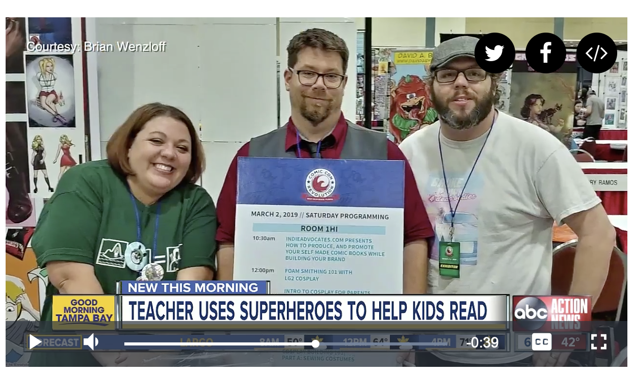 Lakeland teacher launches Comics in the Classroom program to help struggling students learn to read