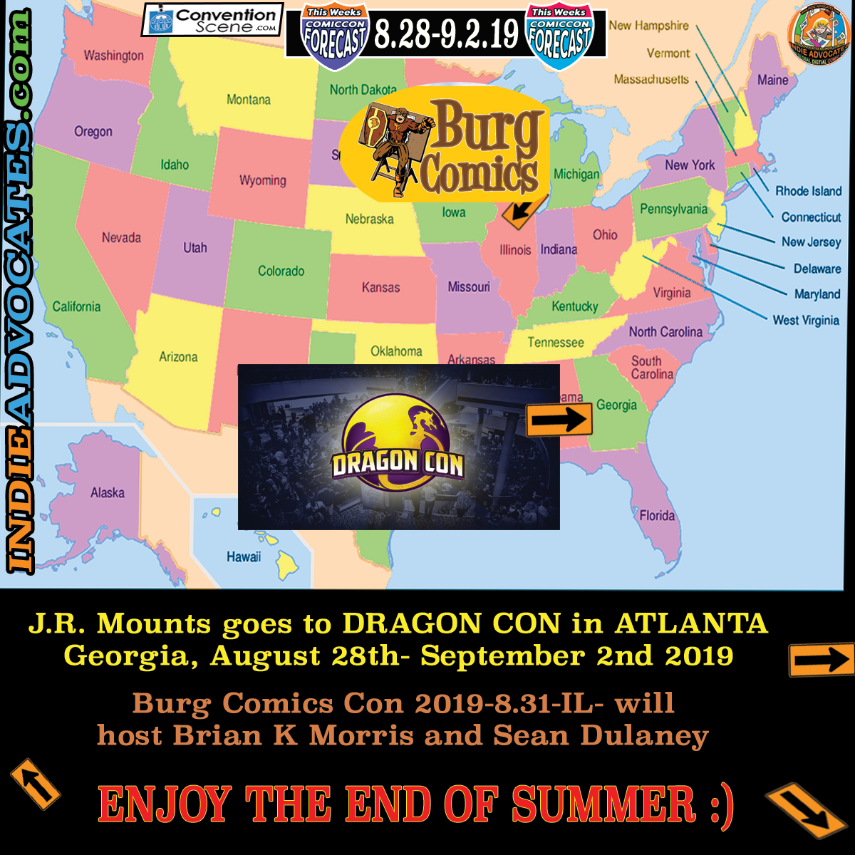 THE COMIC CON FORECAST:: August 29th- Sept 1::—DRAGON CON 2019(GA) –