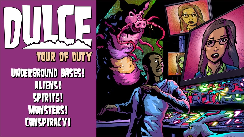 Dulce: Tour of Duty – Full-Color Comic Book  A comic book about the happenings at a secret alien base in Dulce, New Mexico.