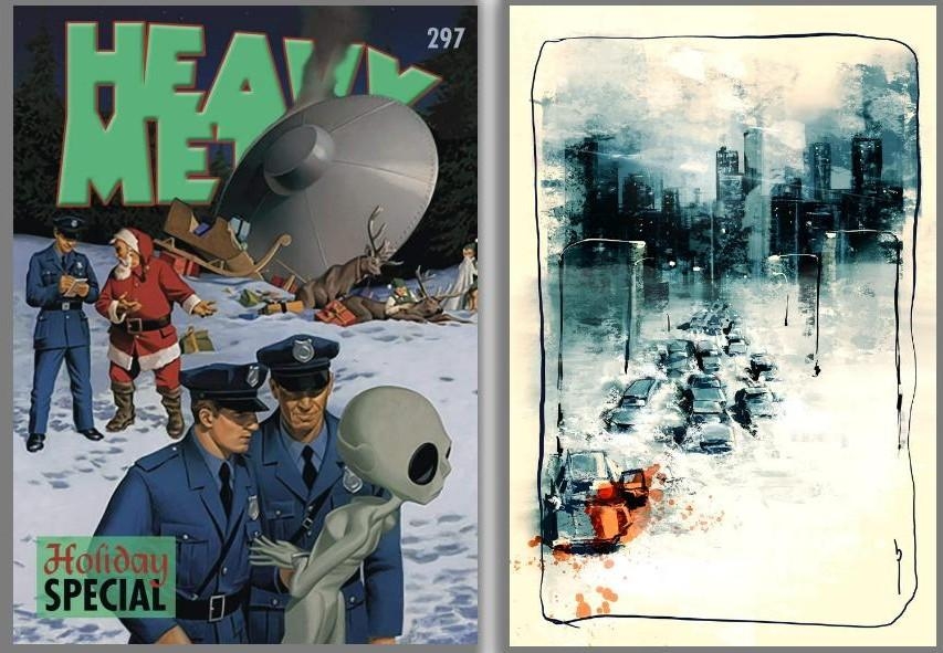 A Blizzard Heads to the Holiday Special (Issue #297) of Heavy Metal Magazine