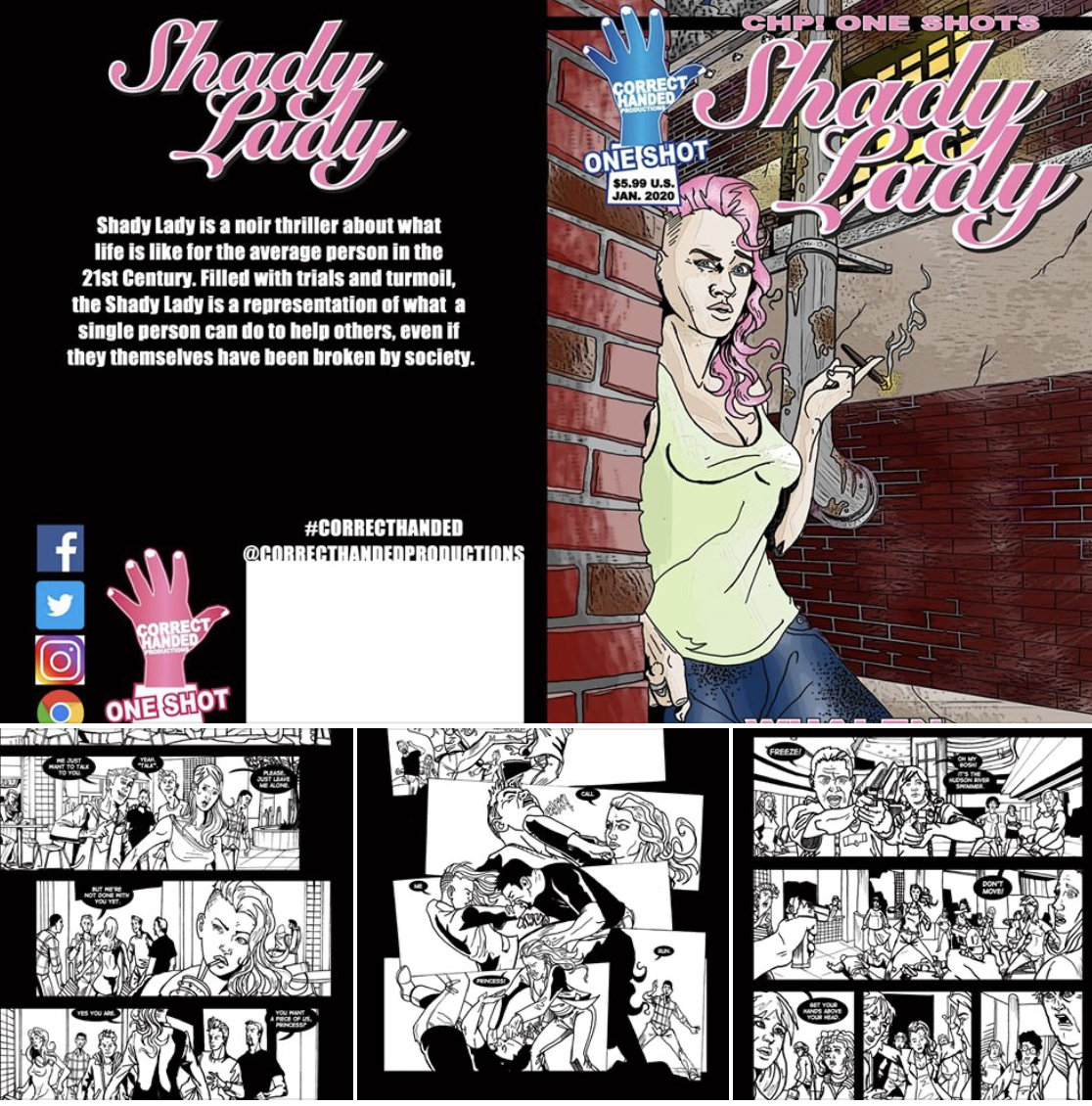 Our first (of many) One-Shots called SHADY LADY comes out next week.
