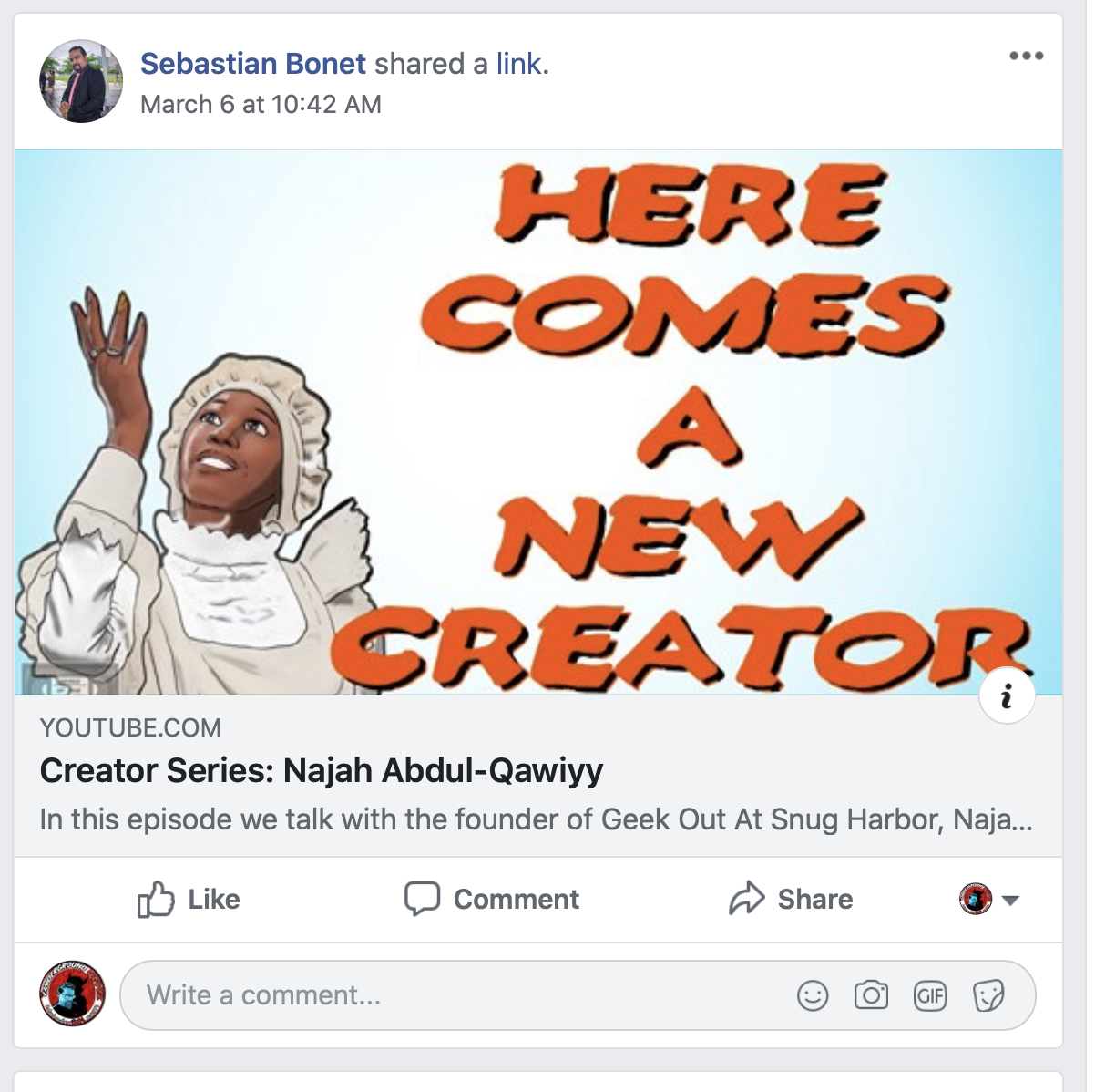 Creator Series: Najah Abdul-Qawiyy