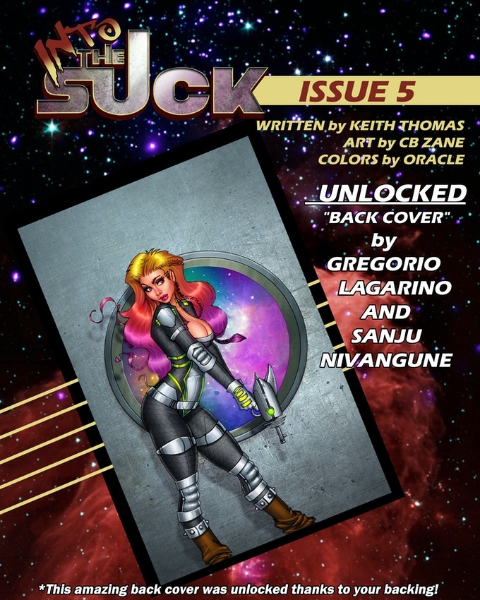 INTO THE SUCK #5  The popular sci-fi adventure continues!