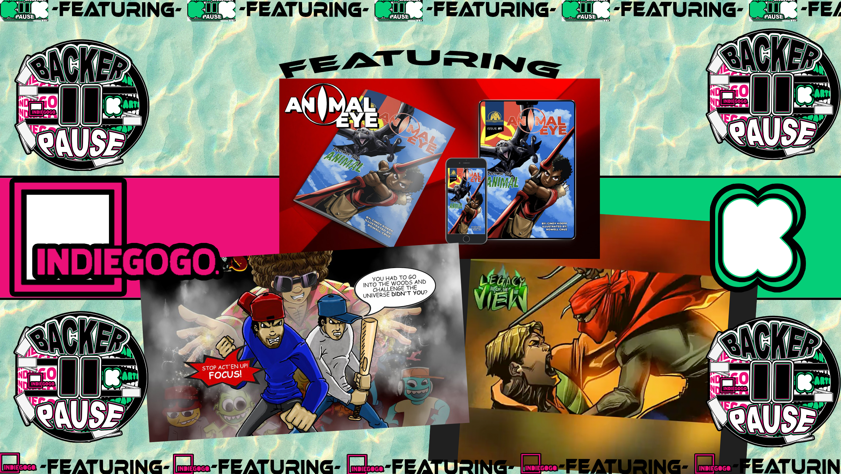 BACKER PAUSE:: NEW CAMPAIGNS GALORE