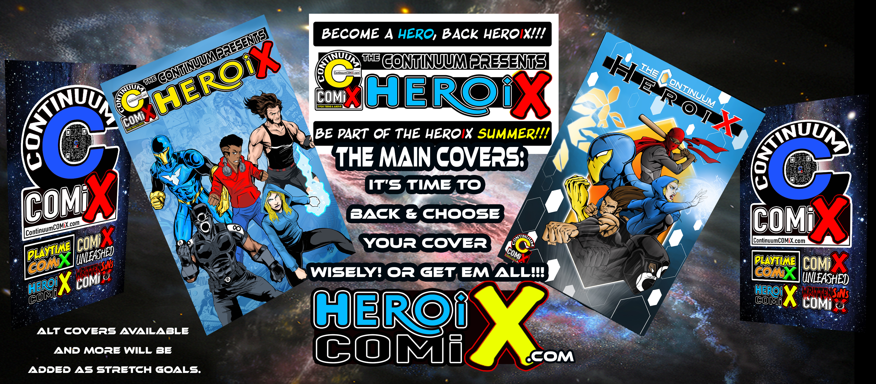 THE CONTINUUM PRESENTS: HEROIX A look into Modern Day Heroism from the View Point of Creators. What do modern Day heroes look/sound & act like? Find out in HEROIX!