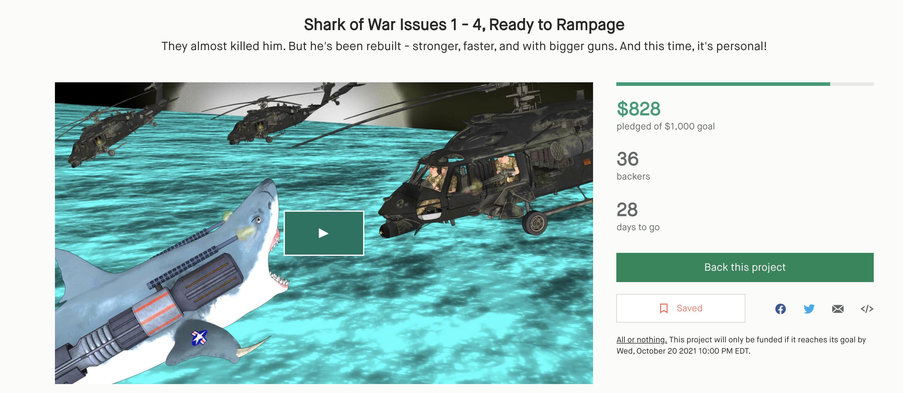 It’s Jaws Meets Robocop! on BACKER PAUSE