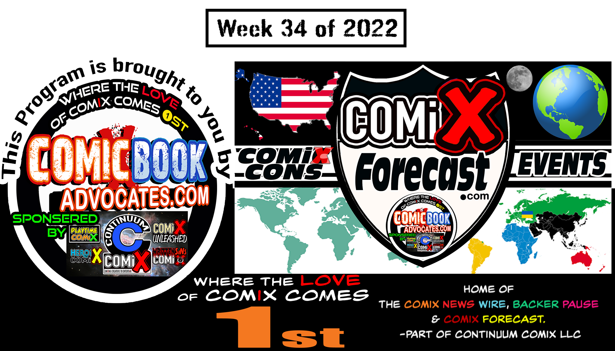 BECOME a COMIC BOOK ADVOCATE by Going to COMIC CONS-COMiXforecast -Wk34of22