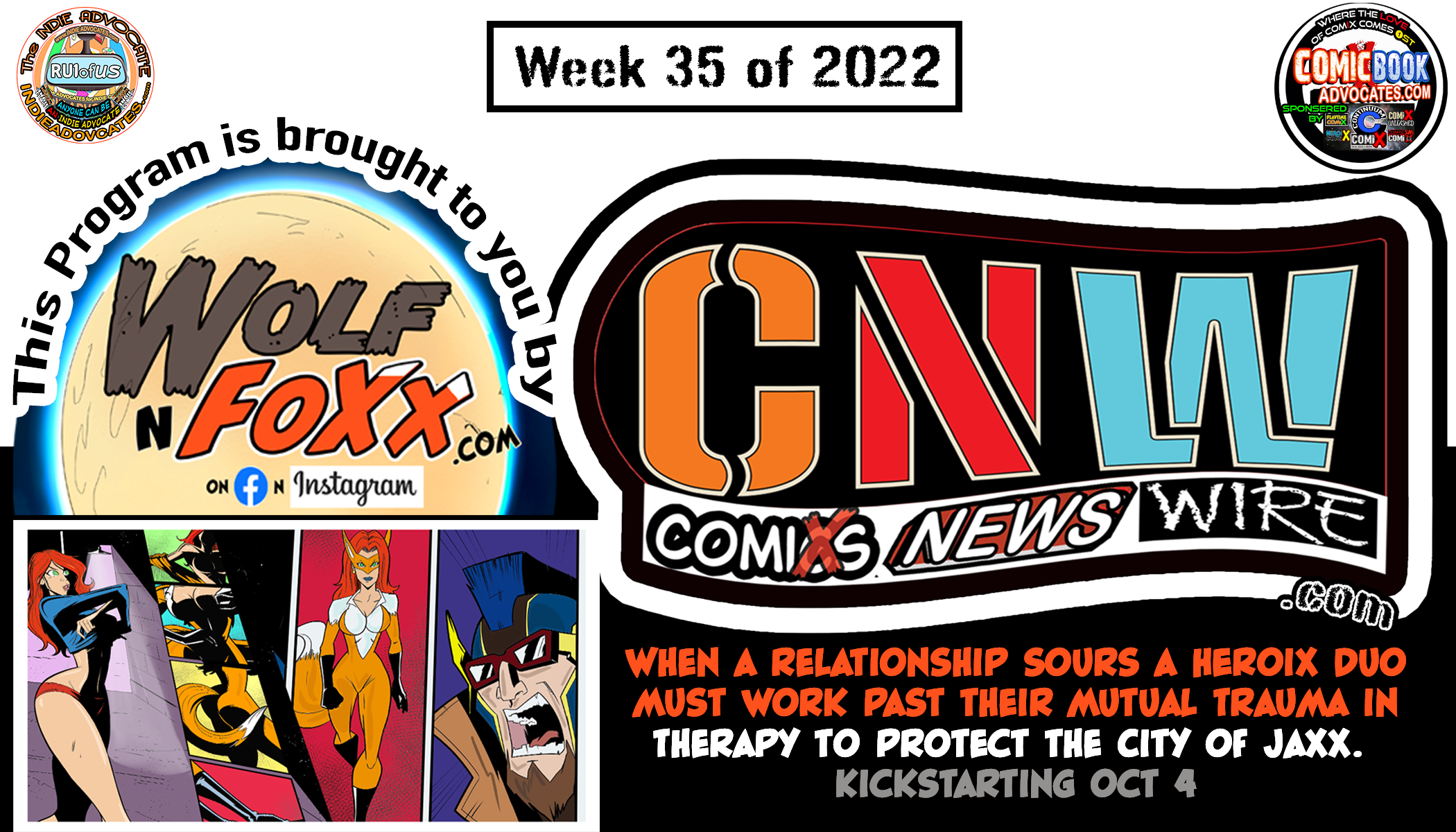 Time to TEAR into the NEWS like a WOLF-THE COMiX NEWS WiRE: Week 35: 8/29-9/04