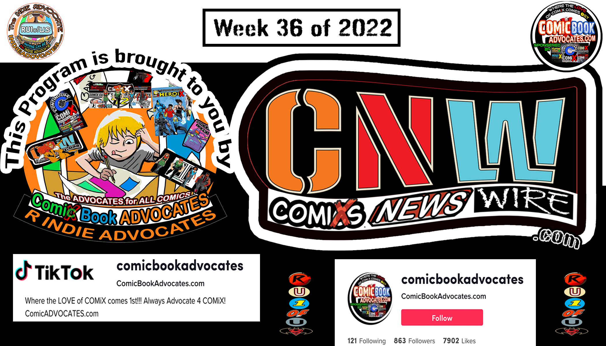 -THE COMiX NEWS WiRE on Tik Tok: Week 36: 9/05-12/22 FALL PREVIEW