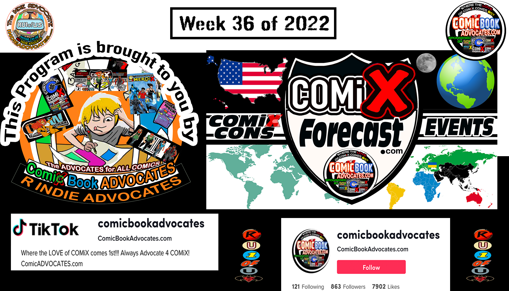 ADVOCATING COMiX Con Forecasting all over Social Media & Tik Toking it.