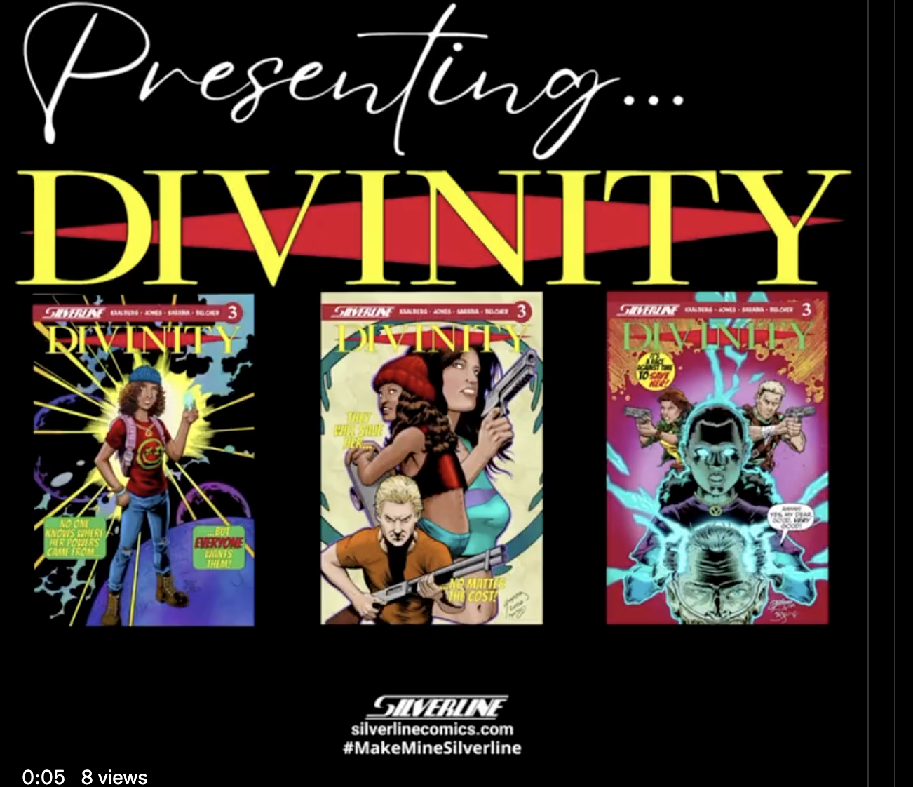NOW THIS: The 3rd issue of the award winning comic, Divinity, is now available on Kickstarter.