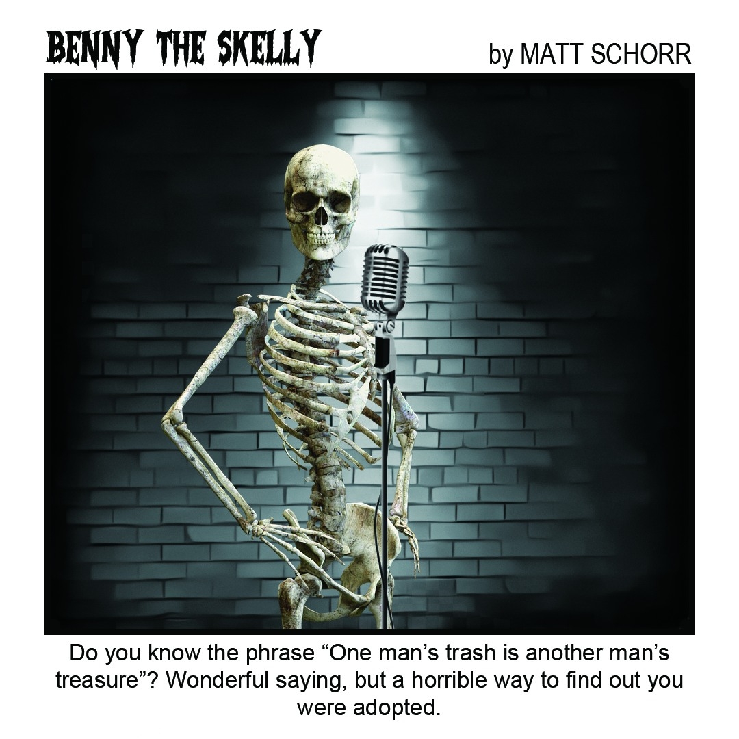 NOW THIS: .Live from the Cackle Hut … it’s BENNY THE SKELLY!!!