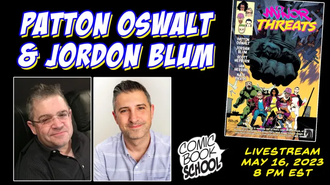 NOW THIS: Patton Oswalt & Jordan Blum on “Minor Threats” by Dark Horse Comics