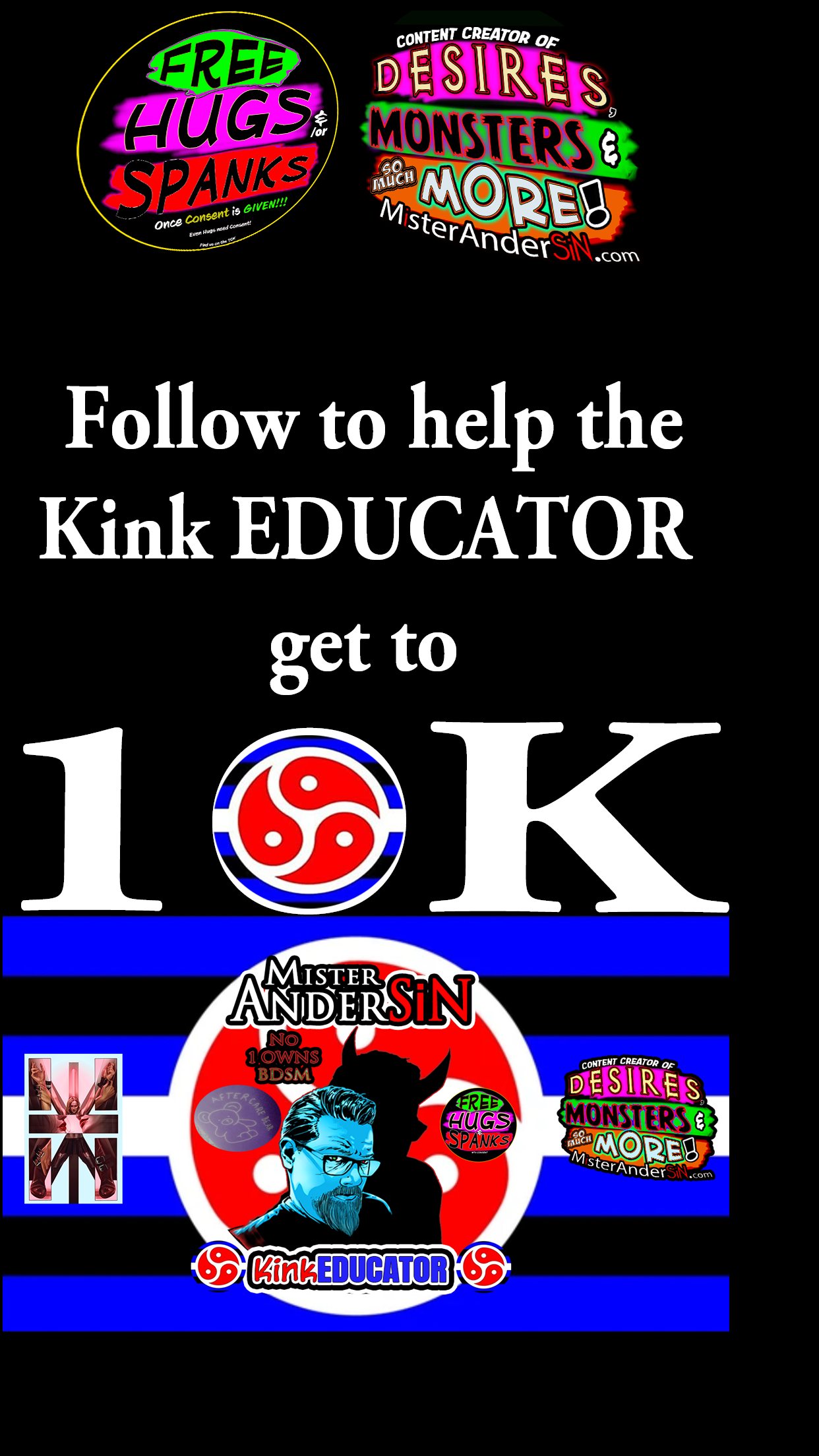 Chasing 10k on tik tok Kink Educator