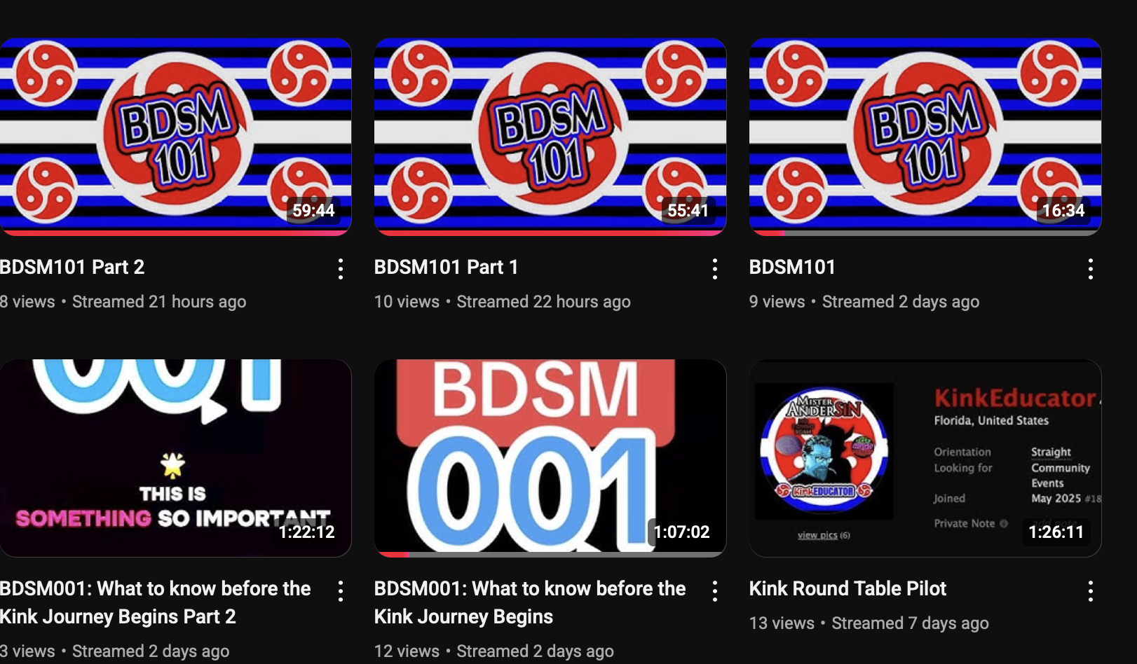 Kink Educator presents BDSM001 & BDSM101-PANEL