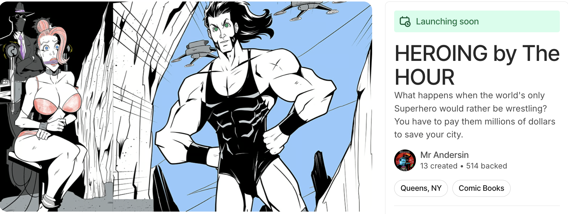 NEXT on KICKSTARTER A SQUARED CIRCLED BOUT with the funding goal